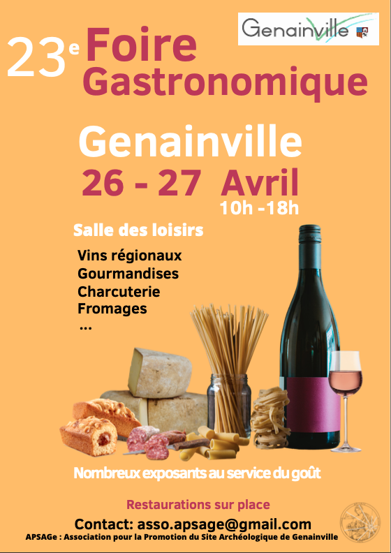 23ème édition de la foire gastronomique de Genainville (95420)