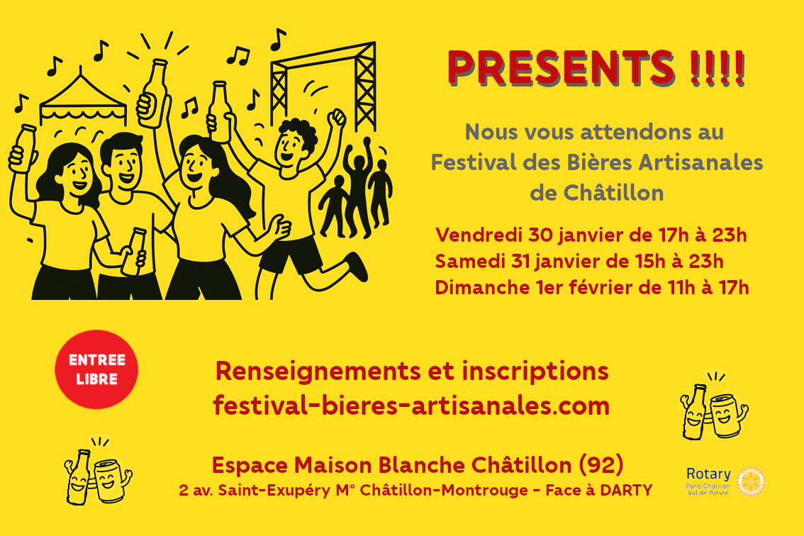 Festival des bi&egrave;res artisanales de Chatillon