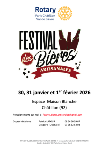 Festival des bières artisanales de Chatillon