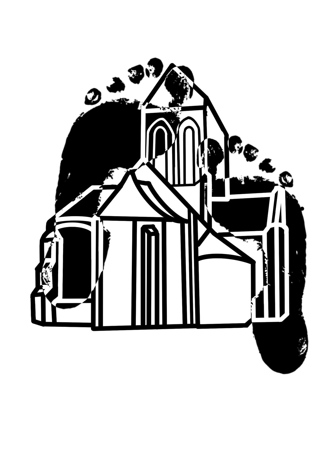 Au pied de l'église